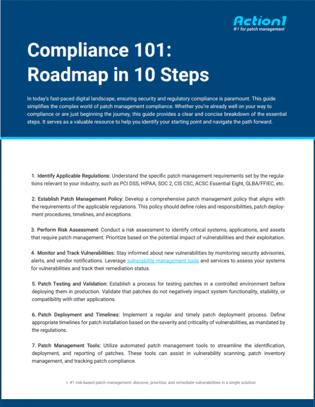 Compliance Roadmap
